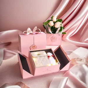 Mới Sang Trọng Vàng Bao Bì Mỹ Phẩm Hộp Set Grey Board Tái Chế Gấp Hộp Quà Tặng Lá Vàng In Xử Lý Trà Mua Sắm Quà Tặng - Product Image 6