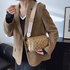 Sac à appareil photo en PU de haute qualité, style rétro européen tendance, fermeture éclair géométrique, portable, bandoulière, sac messager pour femmes.625 - Product Image 4