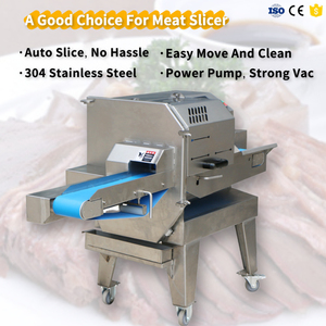 Machine à trancher la viande automatique en acier inoxydable de qualité alimentaire, à épaisseur réglable, pour restaurants, supermarchés et traiteurs - Product Image 4