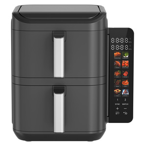 Nuova <span class=keywords><strong>Friggitrice</strong></span> ad Aria Economica con Apertura Laterale, 2800W, 10L, <span class=keywords><strong>Friggitrice</strong></span> Intelligente a Doppio Scomparto con Finestra Visiva - Product Image 1