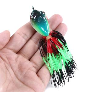 Toptan folong 10cm 9g yapay yemler üst su yüzen kurbağa uzun etekler ile balıkçılık Lures - Product Image 3