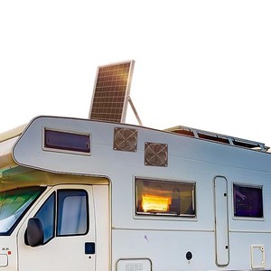 Ventilateur solaire 15W, panneau solaire monocristallin pour camping-car, camping, extérieur, ventilation des enclos pour animaux de compagnie, ventilateurs d'évacuation - Product Image 1