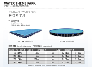 Grande <span class=keywords><strong>Piscine</strong></span> Hors Sol à Structure Métallique, Parc Aquatique, pour Extérieur et Intérieur - Product Image 5