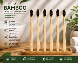Cepillo de Dientes de Bambú Ecológico con Cerdas 100% Naturales de Pelo de Jabalí de Fábrica - Product Image 2