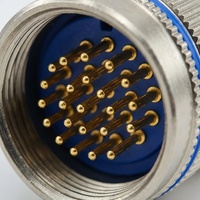 Connecteur circulaire MIL-DTL-38999 Série XCE III, 3 broches, couplage à baïonnette, plaqué argent, contacts dorés, aérospatiale, défense, marine