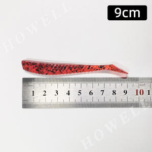 Howell เหยื่อล่อปลารูปตัวทีหางตัวที90มม. เหยื่อตกปลาทำจากพีวีซีขนาด3.6กรัมเหยื่อตกปลาแบบนิ่มทำจากยางพลาสติกสำหรับแม่น้ำในทะเลสาบ - Product Image 3