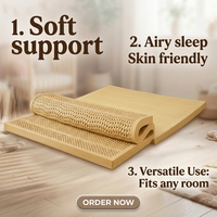 Surmatelas en latex naturel écologique sur mesure en gros, doux, moderne, en bois d'agar, pour massage, chambre, école, maison, mobilier