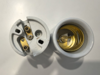 Douilles et supports de lampe en porcelaine E40 durables avec bases à vis grises certifiées CE pour une utilisation en intérieur