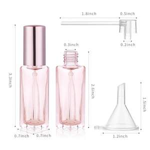 Good Quality Thick Bottom Bottle 10ml Mixed Color Perfume Glass Bottle Sprayer <b>Pink</b> Perfume Glass Bottle - Product Image 6