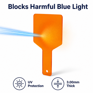Écran de protection dentaire portable orange à polymérisation par lumière pour la protection de la plaque de polymérisation - Product Image 6