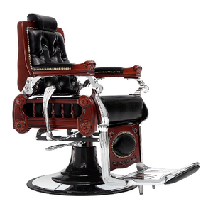 Fauteuil de Barbier Vintage en Cuir PU Noir Confortable pour Hommes – Vente en Gros - Product Image 1