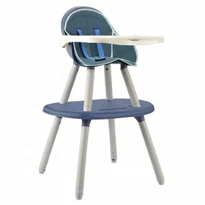 Chaise haute multifonctionnelle pour bébé, chaise de salle à manger amovible à trois points avec ceinture de sécurité pour enfants