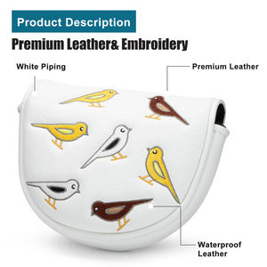 Offre Spéciale – Housse de tête de putter de golf personnalisée avec logo, motif brodé oiseau mignon, fermeture magnétique, pour les passionnés de golf - Product Image 5
