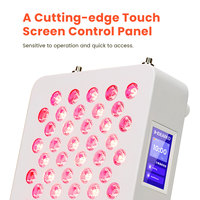 Nueva pantalla táctil de escritorio Terapia de luz roja RL60S 630nm 660nm 810nm 830nm 850nm Medio cuerpo Cuidado DE LA PIEL Dispositivo de terapia de luz LED roja