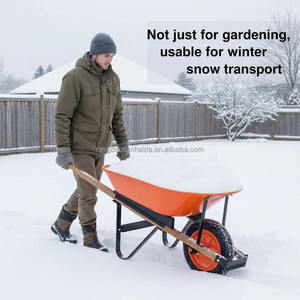 <span class=keywords><strong>Carretilla</strong></span> de 6 pies cúbicos <span class=keywords><strong>Carretilla</strong></span> de Jardín de Una <span class=keywords><strong>Rueda</strong></span> con Capacidad de Carga de 330 Libras y Ruedas de 16 Pulgadas de Ancho - Product Image 2