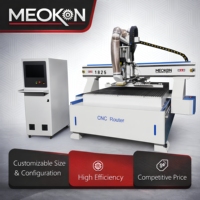 Router CNC ATC de 3 ejes y un solo husillo 1325 1530 1825 con PLC NC Studio para corte de madera en paneles, muebles, armarios y puertas