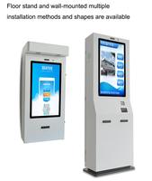 Quiosco de Pago para Exteriores con Pantalla Táctil Capacitiva de 27/32 Pulgadas, Carcasa Metálica, para Estacionamiento y Camping, con Lectores de Código de Barras RFID y SDK