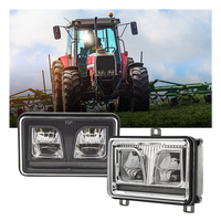 Phare LED Massey Ferguson 40W 4x6 Inch en aluminium pour camion tout-terrain et tracteur État neuf
