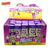 Jouet capillaire magique : Bonbons liquides Crazy Hair pour enfants, sucettes gélifiées fruitées, mentholées et acidulées en boîte, vente en gros