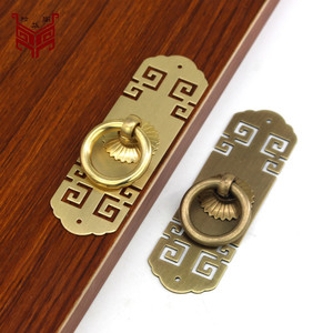 New Chinese Style Brass Cabinet Handle Rectangle Durable For Wardrobes Cabinets <b>Bookcases</b> Shoe Cabinets - Product Image 1