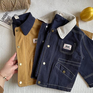 Cappotti autunnali in Denim per ragazzi Vintage giacche invernali per abbigliamento da strada per bambini - Product Image 2