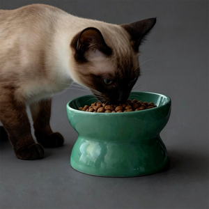 Modern <b>Ceramic</b> Pet Bowl Green Non-Slip Design for <b>Dogs</b> Indoor Use - Product Image 6