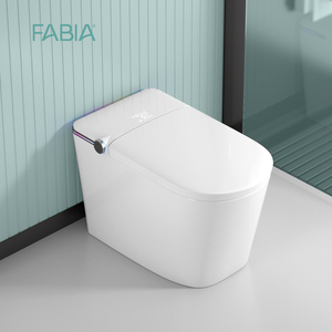 Grand bidet intelligent en céramique monobloc pour toilettes à chasse automatique confortables désodorisant au sol pour salle de bain - Product Image 1