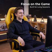 Chaise de jeu PC de haute qualité, pliable, ergonomique, en PVC, avec système de soutien lombaire, pour salle de jeux, joueurs PC