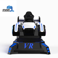 Simulateur de course de type cockpit pour centres commerciaux intérieurs, VR 9D, voiture de course monoplace, construction en métal et plastique, compatible 110V/220V