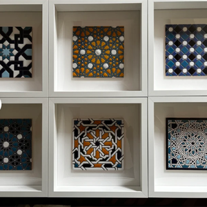 Vendita calda mini piastrelle marocchine 5cm * 5cm fai da te piccolo mosaico piastrelle di ceramica hotel cucina deco piastrelle da parete magneti - Product Image 2