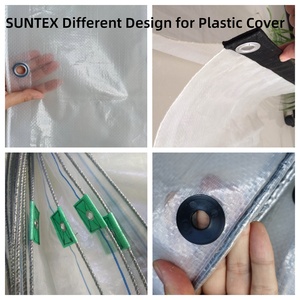 Film tissé renforcé en HDPE 150 GSM, résistant, imperméable et anti-grêle, transparent, pour couverture de serres et d'arbres fruitiers - Product Image 3