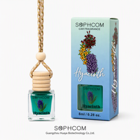 Diffuseur de parfum de luxe pour voiture 8ml, flacon en verre avec bouchon en bois, diffuseur d'huiles essentielles à suspendre, désodorisant pour voiture, idéal pour un cadeau, parfum d'ambiance premium