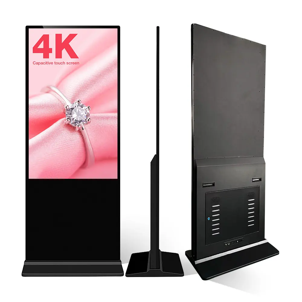 Kiosko de televisión Digital con pantalla táctil LCD, reproductor de publicidad con vídeo Digital, 49 "55", HD