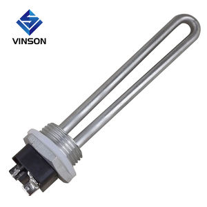 <span class=keywords><strong>Calentador</strong></span> <span class=keywords><strong>Solar</strong></span> 12V/24V 220V 300W, Elemento Calefactor de Tubo en Forma de U, Elemento Calefactor de Agua con Conexión NPT de 1 Pulgada - Product Image 1