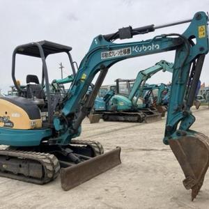 Excavadora usada versátil modelo 2014, 80% nueva, excavadora compacta de 3.5 toneladas con giro de cola cero, excavadora Kubota usada, excavadora de segunda mano. - Product Image 6