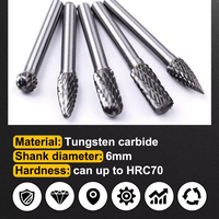 Fraiseuses rotatives en acier au tungstène haute performance, tige de 1/4 po, toutes tailles disponibles, OEM pour la fabrication industrielle de métaux