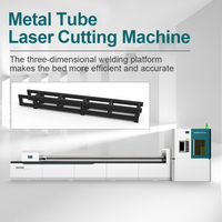 Machine de découpe laser à fibre CNC de type portique manuelle/automatique RAYTHER pour tubes métalliques, haute précision, IA, BMP, acier inoxydable, carbone