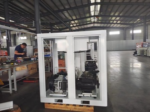 Pompe à vis sans huile ZAKF à économie d'énergie, silencieuse, stationnaire, IP55, 8 bars, 5,5 kW, 7,5 CV, refroidie par air, avec moteur et alternateur - Product Image 3