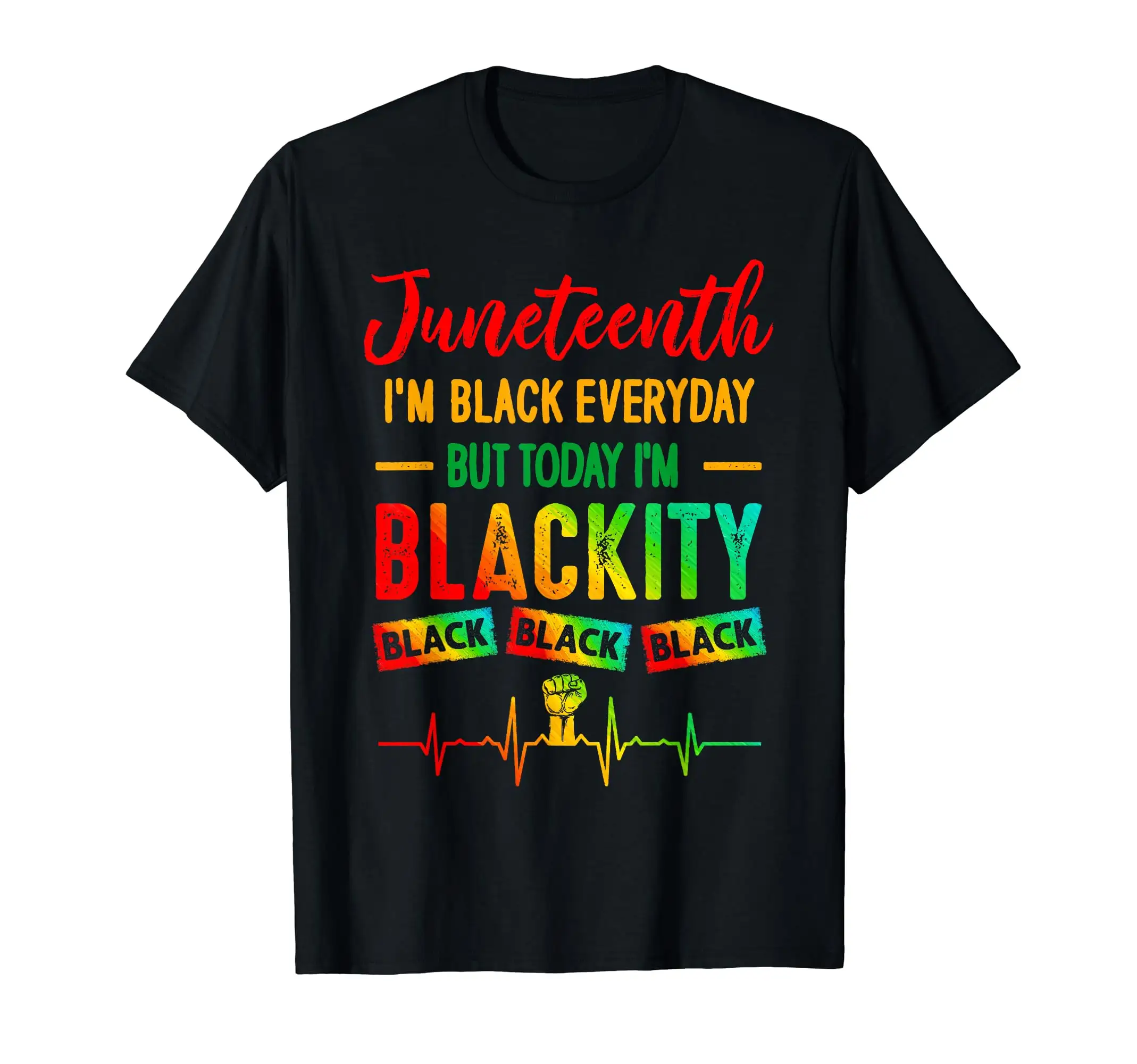 Cổ Điển Giản Dị Bán Buôn Máy In O-Cổ Juneteenth Blackity Rasta Reggae Độc Lập Ngày Rửa 100% Cotton T Áo Sơ Mi Cho Bé Trai