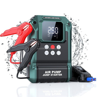 Démarreur de voiture 21800mAh 2000A avec compresseur d'air 150PSI, gonfleur portable d'urgence pour véhicule