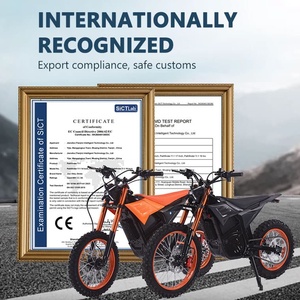 EU 48V 20AH Lithium-ion Battery <b>3000W</b> High-Speed 60km/h Dirt Bike New Condition Dual Suspension Brushless Motor - Product Image 5