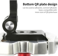 Adaptateur de montage sur trépied de téléphone pour trépied de bureau-Conception de plaque QR en alliage d'aluminium Utilisation de bureau portable