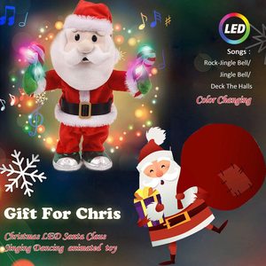 Babbo Natale LED Personalizzato, Giocattolo Animato che Canta e Balla, Regalo Musicale Elettrico per Decorazioni Natalizie - Product Image 3