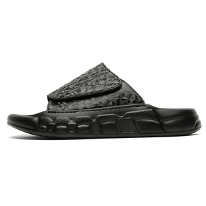 Nuova moda nera pantofole Spa spesse Sole per gli uomini morbida memoria riflettente Slide <span class=keywords><strong>sandali</strong></span> <span class=keywords><strong>camminare</strong></span> nel cielo rendere il vostro logo a buon mercato - Product Image 3