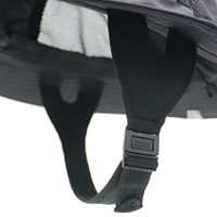 Chapeau Bob Unisexe en Polyester Rayé Imperméable Pliable pour la Pêche, le Surf et la Randonnée avec Sangle Mentonnière Ajustable