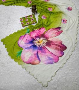 Modern Georgette Handwork Saree para fiestas Graduaciones Diwali Trending Products - Product Image 1