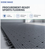 Terrain de basket-ball extérieur de 24x26 pieds, dalles de basket-ball pour extérieur, sol de terrain de basket-ball