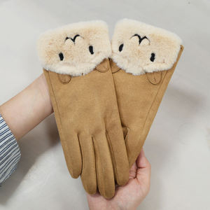 Guantes de invierno térmicos de gamuza suave con pantalla táctil y diseño de dibujos animados para adolescentes, ideales para paseos diarios - Product Image 5
