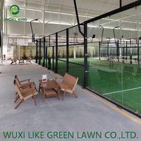 Terrain de padel panoramique Tournament Stage avec verre panoramique de 12 mm et structure en acier galvanisé renforcé 360° °   Visibilité inaltérée Haut de gamme