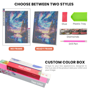 Kit de <span class=keywords><strong>Pintura</strong></span> de Diamantes DIY al por Mayor, 6 Piezas, para Adultos, 5D, Taladro Completo, Arte de Diamantes con Diseño de Ciprés de Van Gogh Post-Impresionista - Product Image 3